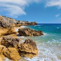 Atlantic rocky coast view (Algarve, Portugal