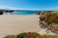 Atlantic sandy Illas beach Spain.