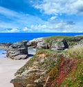 Atlantic sandy Illas beach Spain.