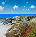 Atlantic sandy Illas beach Spain.