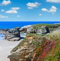 Atlantic sandy Illas beach Spain.