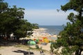 Atlantida beach landscape in Canelones, Uruguay