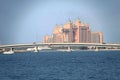 The Atlantis Holiday Resort on Palm Jumeirah Island in Dubai Royalty Free Stock Photo