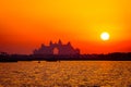 Atlantis Hotel, Dubai at Sunset Royalty Free Stock Photo