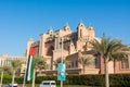 Atlantis Hotel, a luxury hotel resort located at the apex of the Palm Jumeirah island in Dubai of the United Arab Emirates Royalty Free Stock Photo