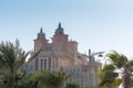 Atlantis Hotel, a luxury hotel resort located at the apex of the Palm Jumeirah island in Dubai of the United Arab Emirates Royalty Free Stock Photo