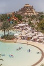 Atlantis, The Palm Hotel the View From Monorail, Dubai Royalty Free Stock Photo