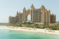 Atlantis, The Palm Hotel the View From Monorail, Dubai Royalty Free Stock Photo