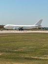 Atlas Air Cargo Aircraft on the taxiway at ORD Royalty Free Stock Photo