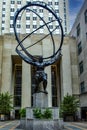 New York, USA June 4, 2023: Atlas the bronze statue Royalty Free Stock Photo