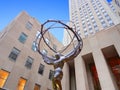 Atlas bronze statue in Rockefeller Center, Manhattan, NY, USA