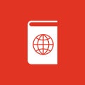 Atlas and globe icon. vector design. Geography, Atlas symbol. web. graphic. JPG. AI. app. logo. object. flat. image