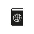 Atlas and globe icon. vector design. Geography symbol. web. graphic. JPG. AI. app. logo. object. flat. image. sign. eps