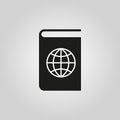 Atlas and globe icon. vector design. Geography symbol. web. graphic. JPG. AI. app. logo. object. flat. image. sign. eps