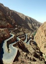 Atlas mountains in Morocco, in the desert, in Africa Royalty Free Stock Photo