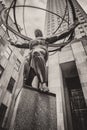 Atlas statue at Fifth Avenue in midtown New York City