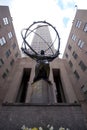 Atlas statue in front of the landmark - Rockefeller Center, Manhattan