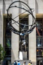 The Atlas statue at Rockefeller Center (NYC). Royalty Free Stock Photo