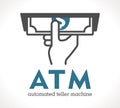 ATM - automated teller machine Royalty Free Stock Photo