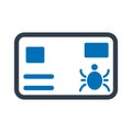 Atm bug Isolated Vector icon which can easily modify or edit Royalty Free Stock Photo