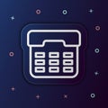 Atm button nolan button icon. Simple thin line, outline vector of web icons for ui and ux, website or mobile application Royalty Free Stock Photo