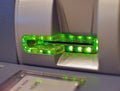 ATM card inserter Royalty Free Stock Photo