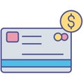 Atm card Isolated Vector icon which can easily modify or edit