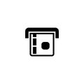 Atm Card Slot Flat Vector Icon