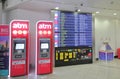 ATM cash dispenser Gatwick airport London England