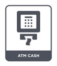 atm cash icon in trendy design style. atm cash icon isolated on white background. atm cash vector icon simple and modern flat Royalty Free Stock Photo