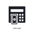 atm cash isolated icon. simple element illustration from general-1 concept icons. atm cash editable logo sign symbol design on Royalty Free Stock Photo