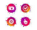 ATM cash machine withdrawal icons. Vector Royalty Free Stock Photo