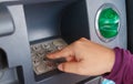 ATM close-up Royalty Free Stock Photo