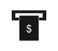 ATM icon illustrated in vector on white background Royalty Free Stock Photo