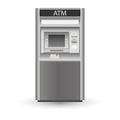 ATM isolated on white background