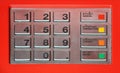 ATM key pad Royalty Free Stock Photo