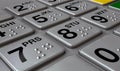 ATM Keypad Closeup Royalty Free Stock Photo