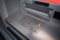 ATM keypad. Keyboard of automated teller machine