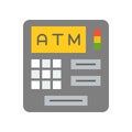 Atm machine, bank and financial related icon Royalty Free Stock Photo