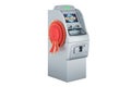 ATM machine with best choice badge, 3D rendering