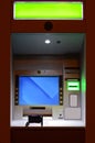 ATM machine or cashpoint for financial transactions