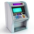 ATM Machine 3D Render Royalty Free Stock Photo