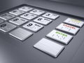 ATM machine keypad