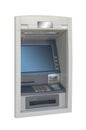 ATM machine -lateral view Royalty Free Stock Photo