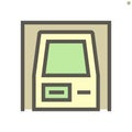 Atm machine vector icon Royalty Free Stock Photo