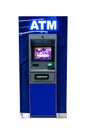 ATM machine on white Royalty Free Stock Photo