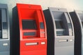 ATM machines side Royalty Free Stock Photo