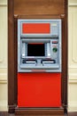 The ATM in the mall without people Royalty Free Stock Photo