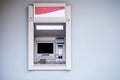 ATM in the mall without people Royalty Free Stock Photo