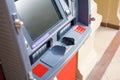 ATM in the mall without people Royalty Free Stock Photo